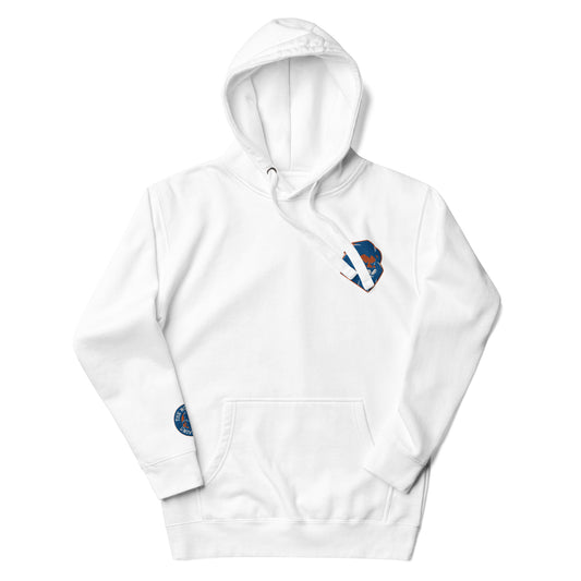 Unisex Lion Logo Hoodie (White)