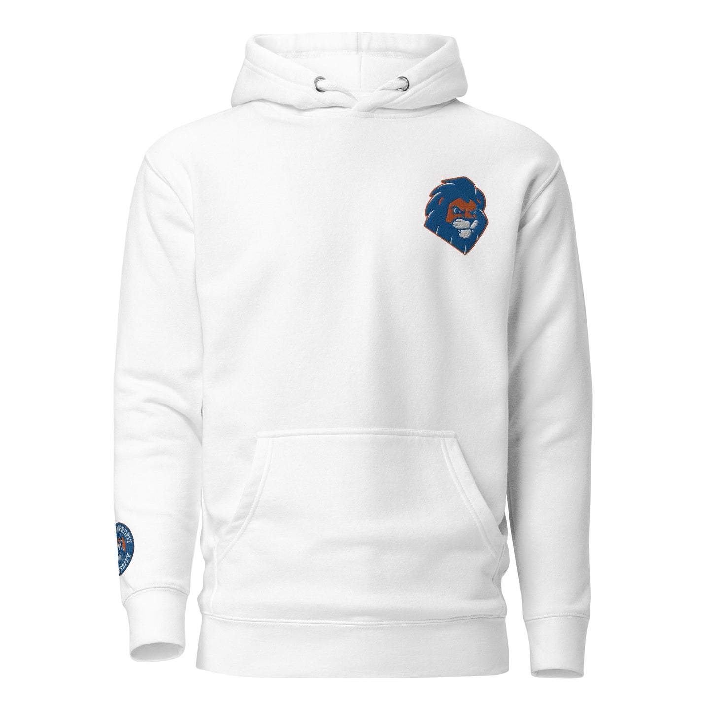 Unisex Lion Logo Hoodie (White)